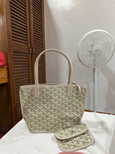 goyard bag beige|mini goyard bag.